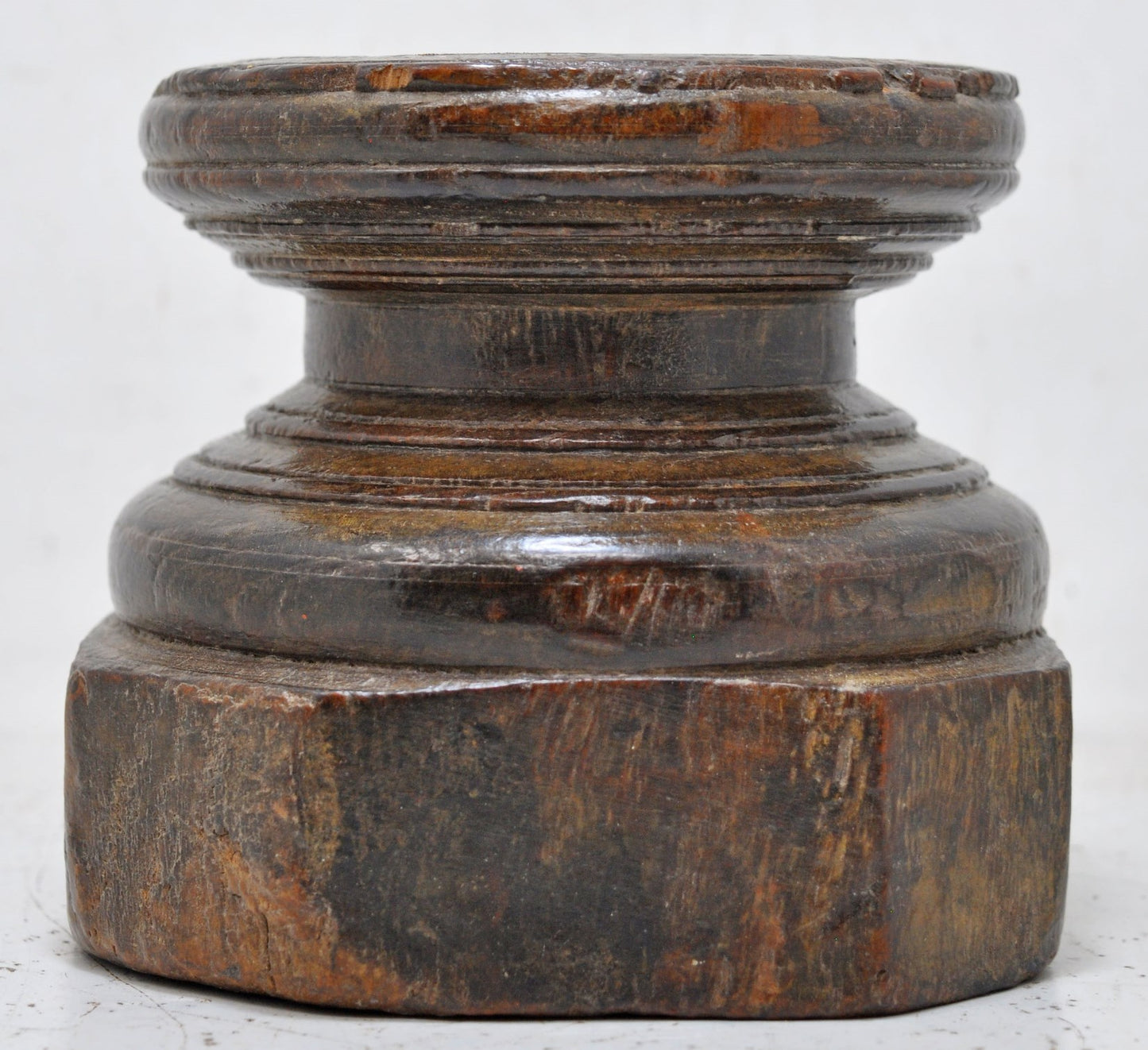 Antique Wooden Agricultural Seeder Bijni Original Old Hand Carved