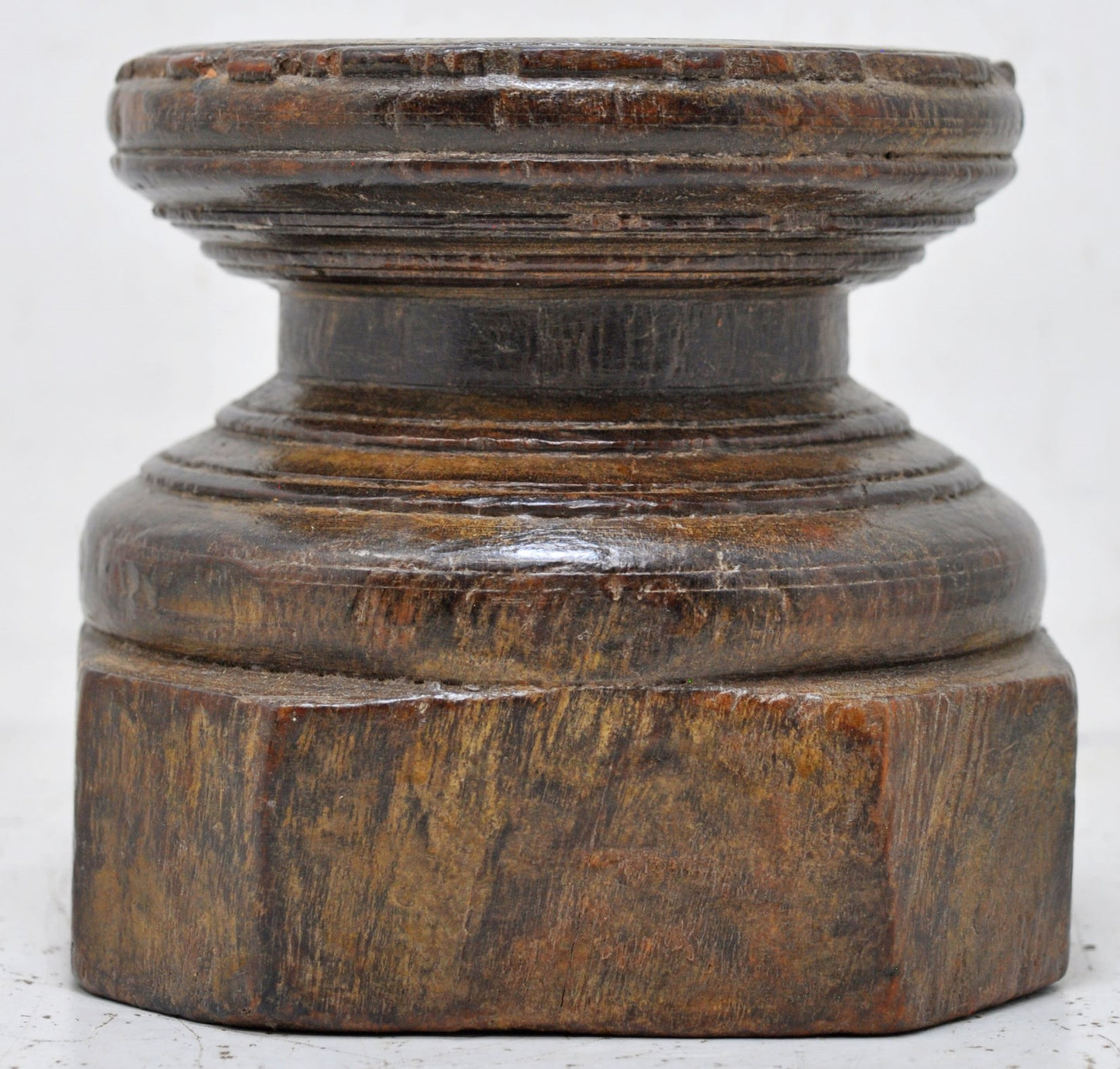 Antique Wooden Agricultural Seeder Bijni Original Old Hand Carved