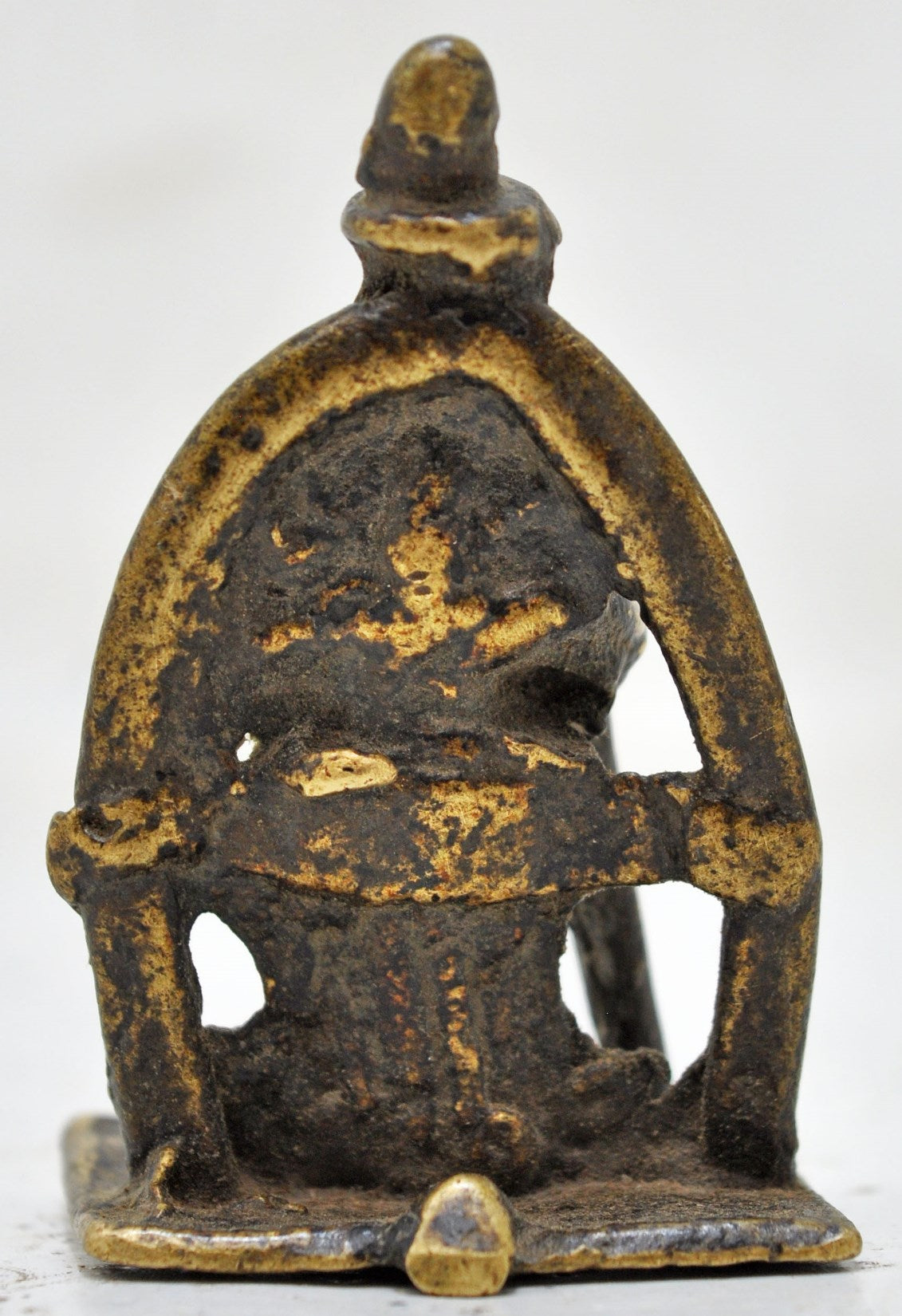 Antique Brass Tribal God Idol Figurine Original Old Hand Crafted Engraved