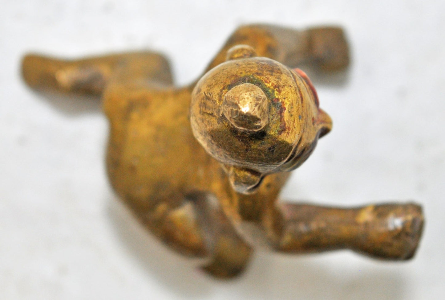 Antique Brass Baby God Krishna Idol Figurine Original Old Hand Crafted Engraved