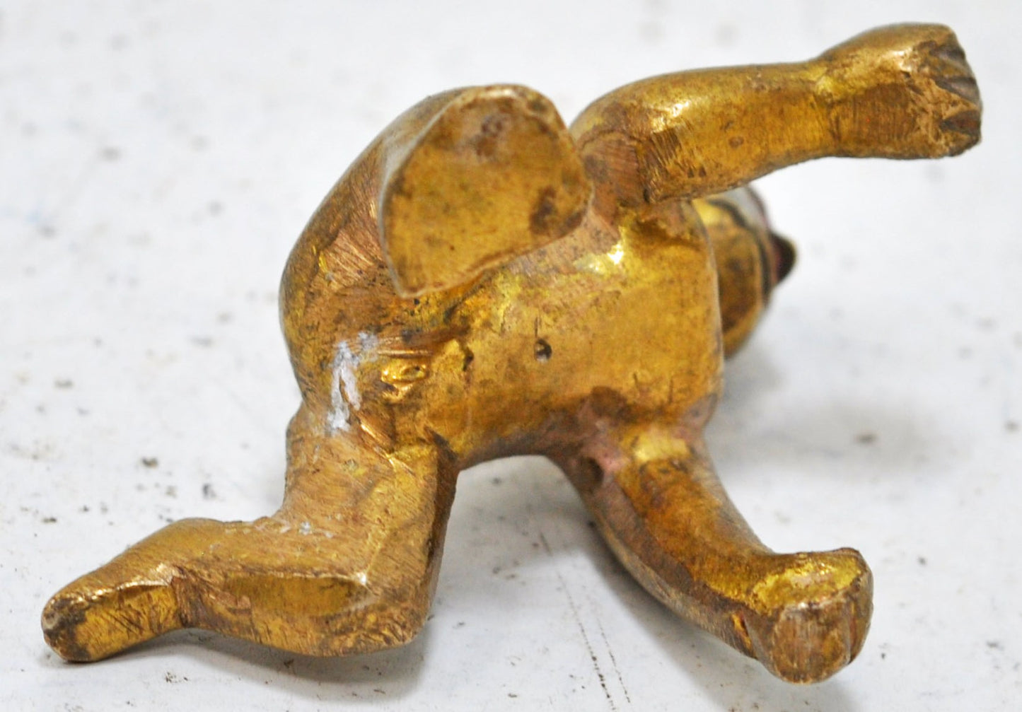 Antique Brass Baby God Krishna Idol Figurine Original Old Hand Crafted Engraved