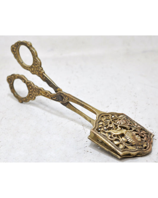 Antique Brass Jewellery Making Embossing Scissors Tool Original Old Hand Crafted Engraved