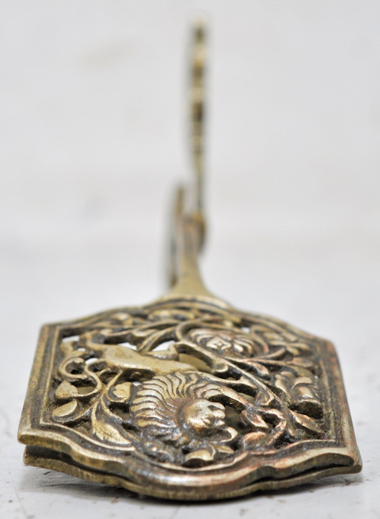 Antique Brass Jewellery Making Embossing Scissors Tool Original Old Hand Crafted Engraved