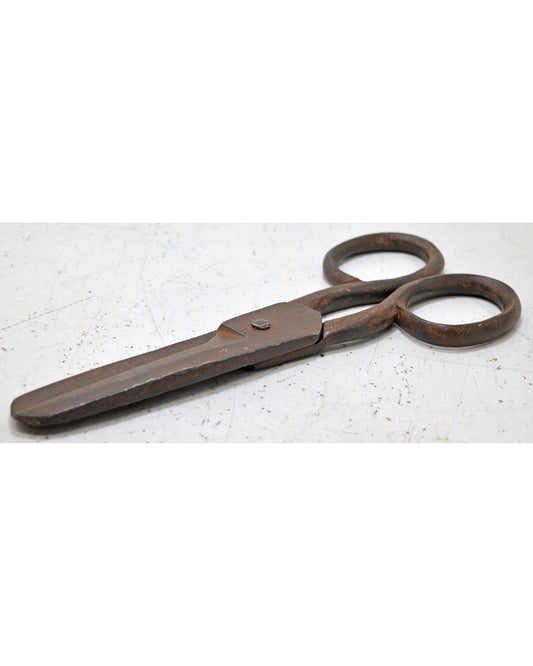 Antique Iron Long Tailors Scissors Original Old Hand Crafted
