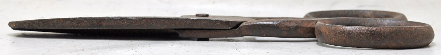 Antique Iron Long Tailors Scissors Original Old Hand Crafted