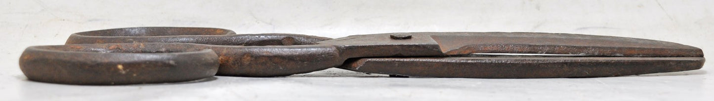 Antique Iron Long Tailors Scissors Original Old Hand Crafted