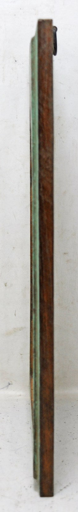 Salvage Reclaimed Wood Wall Décor Arch Shaped Mirror Frame Rustic Polychrome