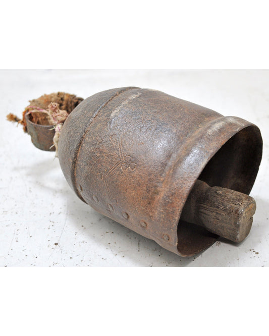 Antique Iron Animals Cow Bell Original Old Hand Crafted