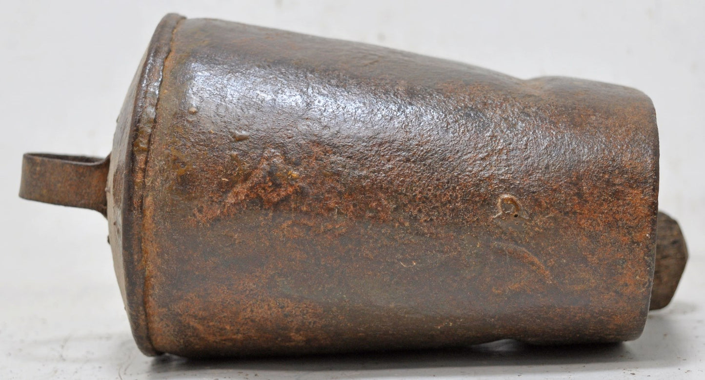 Antique Iron Animals Cow Bell Original Old Hand Crafted