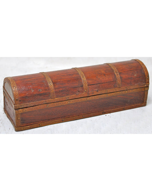 Vintage Wooden Small Pencil Stationary Box Original Old Hand Crafted