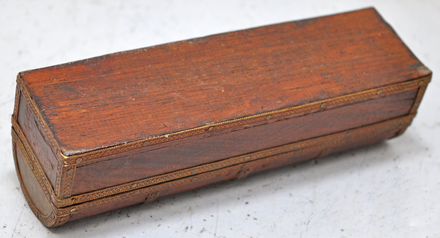 Vintage Wooden Small Pencil Stationary Box Original Old Hand Crafted