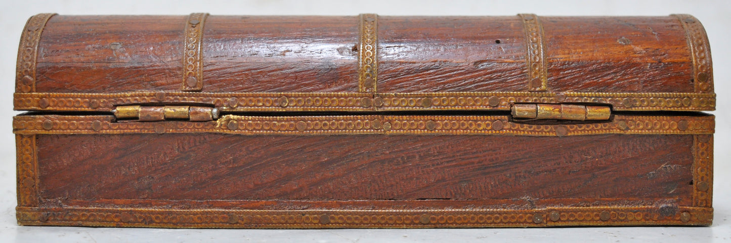 Vintage Wooden Small Pencil Stationary Box Original Old Hand Crafted