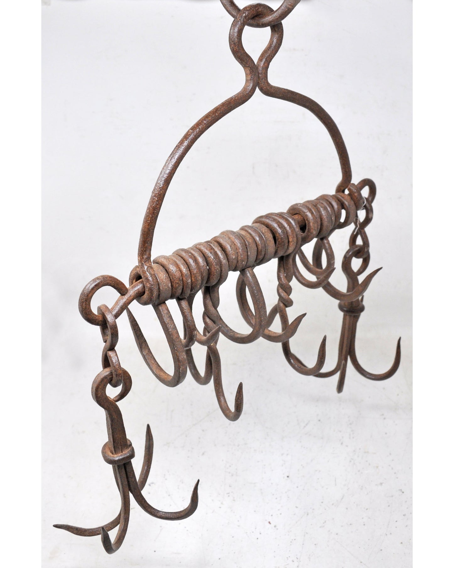 Antique Iron Well Water Bucket Fetching Hooks Original Old Hand Crafted