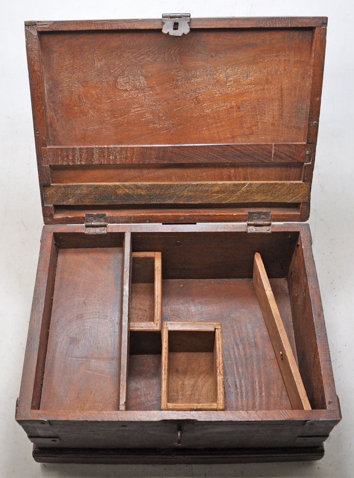 Antique Wooden Large Size Storage Chest Box Original Old Hand Crafted