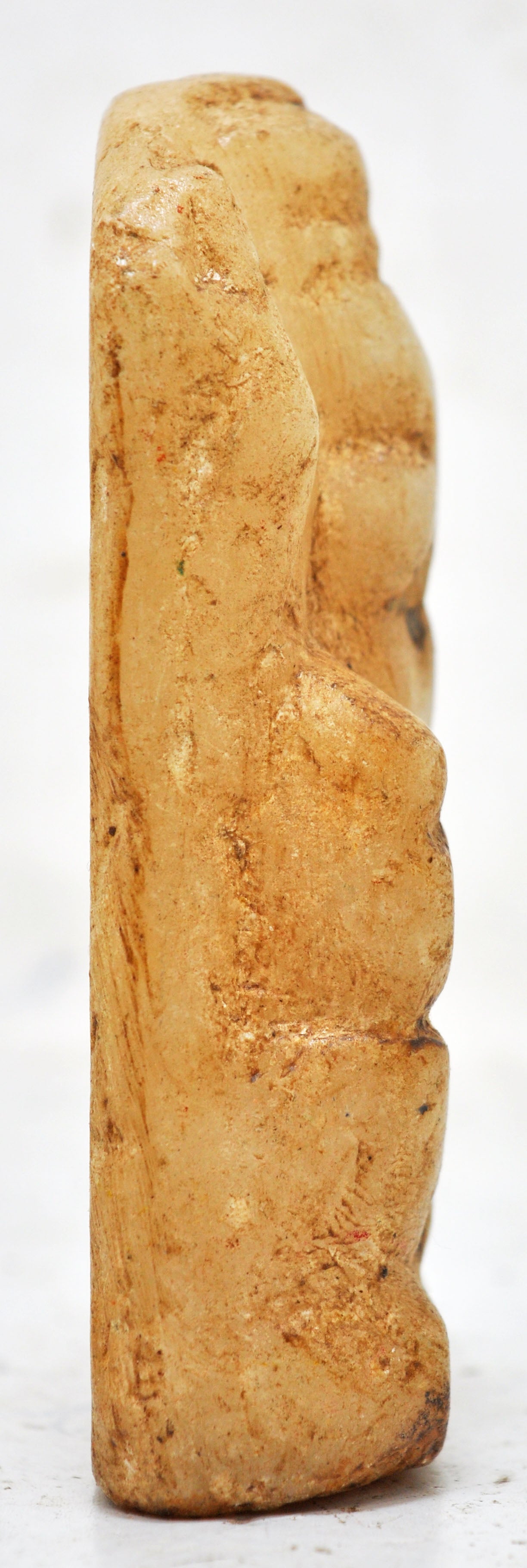 Antique White Marble God Ganesha Idol Figurine Original Old Fine Hand Carved