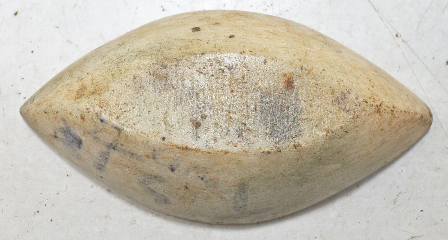 Antique White Marble Oval Opium Water Kharal Bowl Original Old Hand Carved