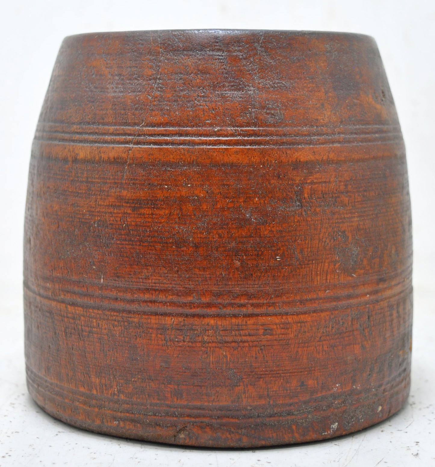 Antique Wooden Small Water Drinking Lota Pot Original Old Hand Carved