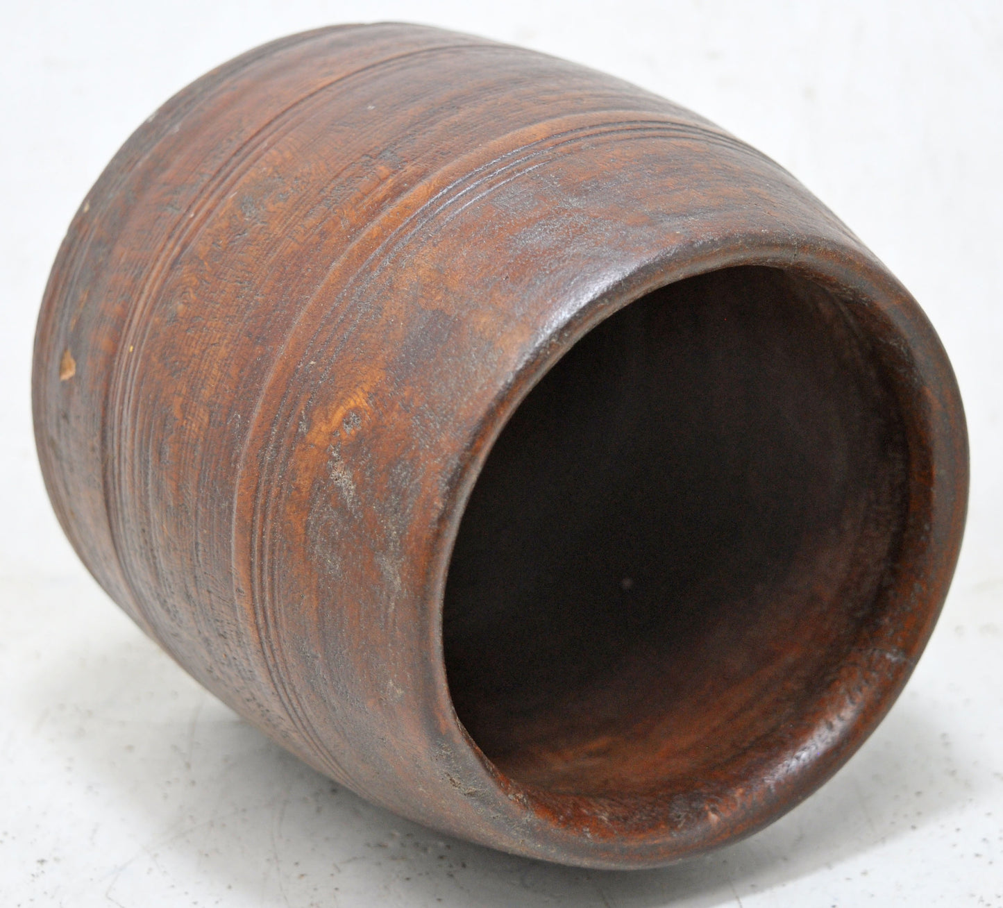 Antique Wooden Small Water Drinking Lota Pot Original Old Hand Carved