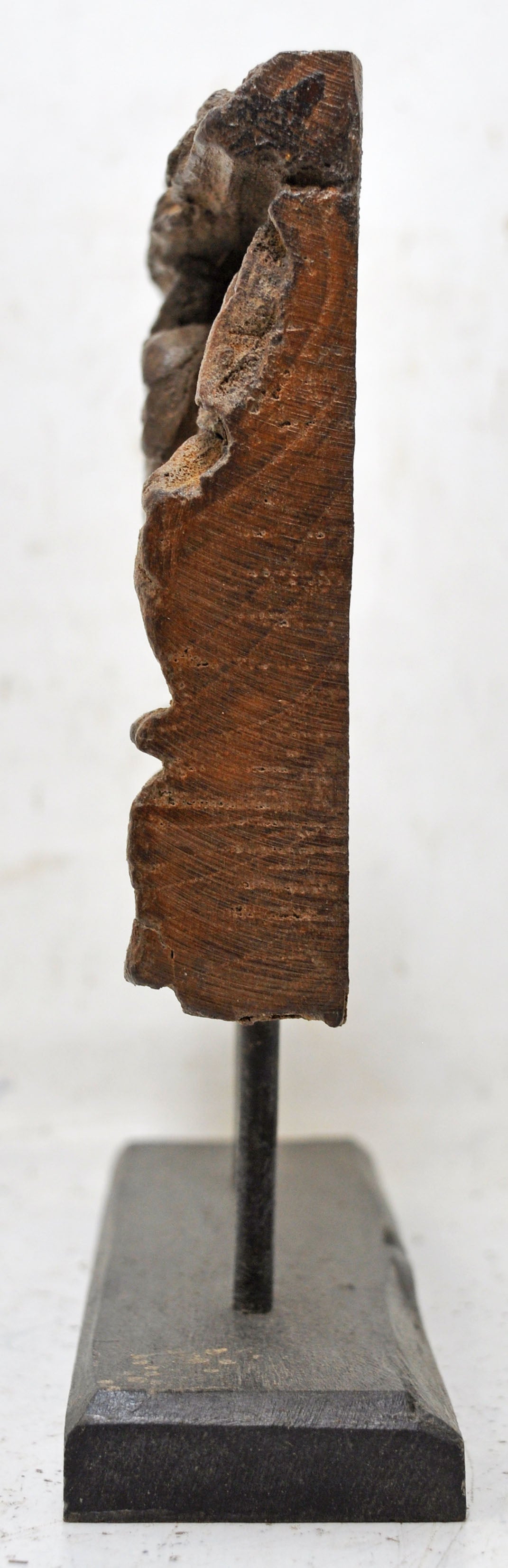 Antique Wooden Floral Carving Panel Plaque Original Old Hand Carved