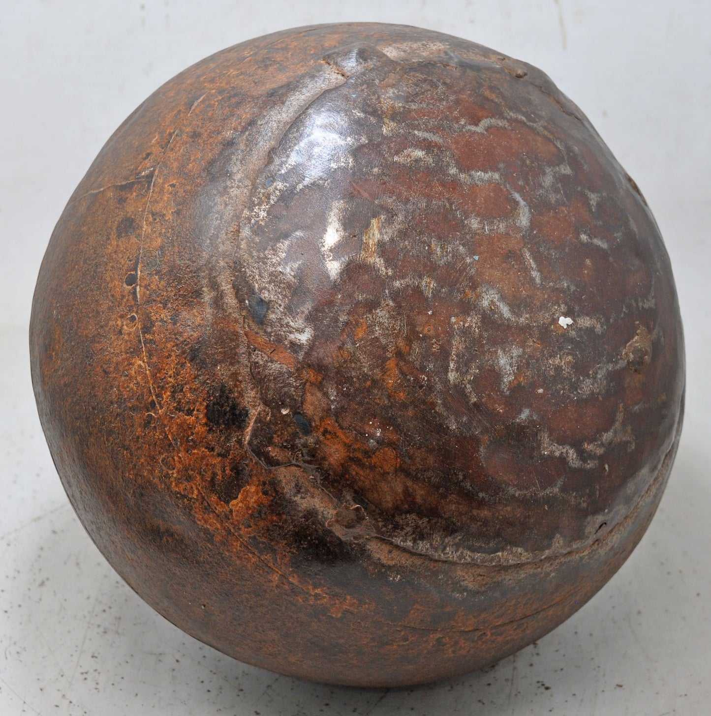 Antique Iron Round Kitchenware Water Matka Pot Original Old Hand Crafted