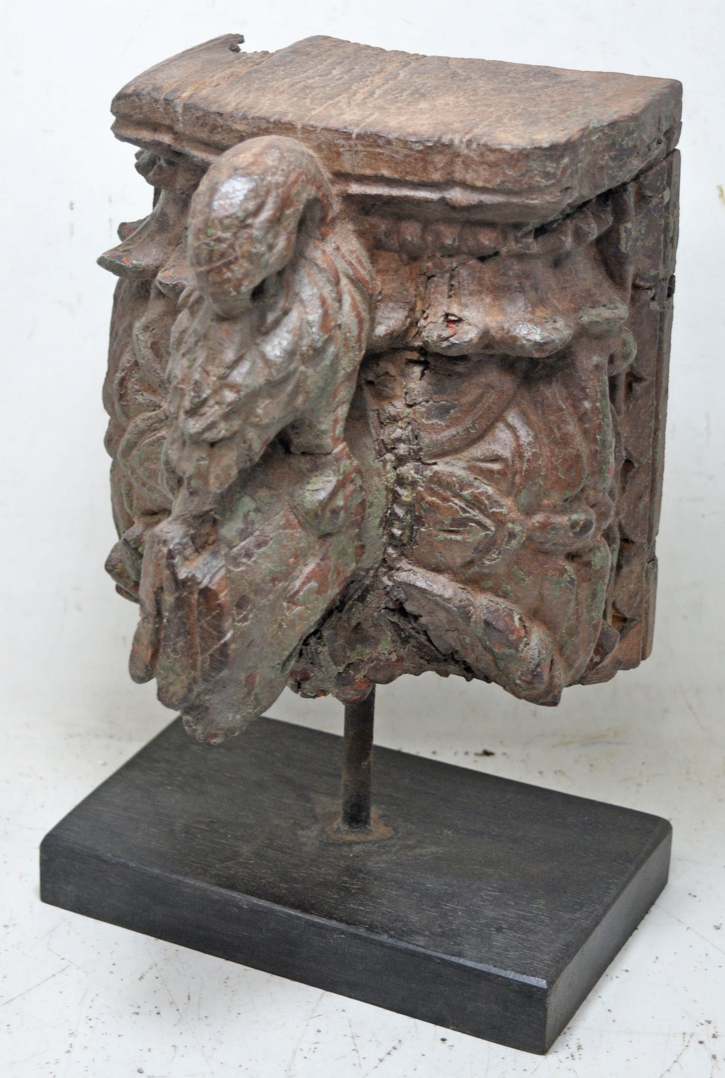 Antique Wooden Bird Carving Block Original Old Very Fine Carved
