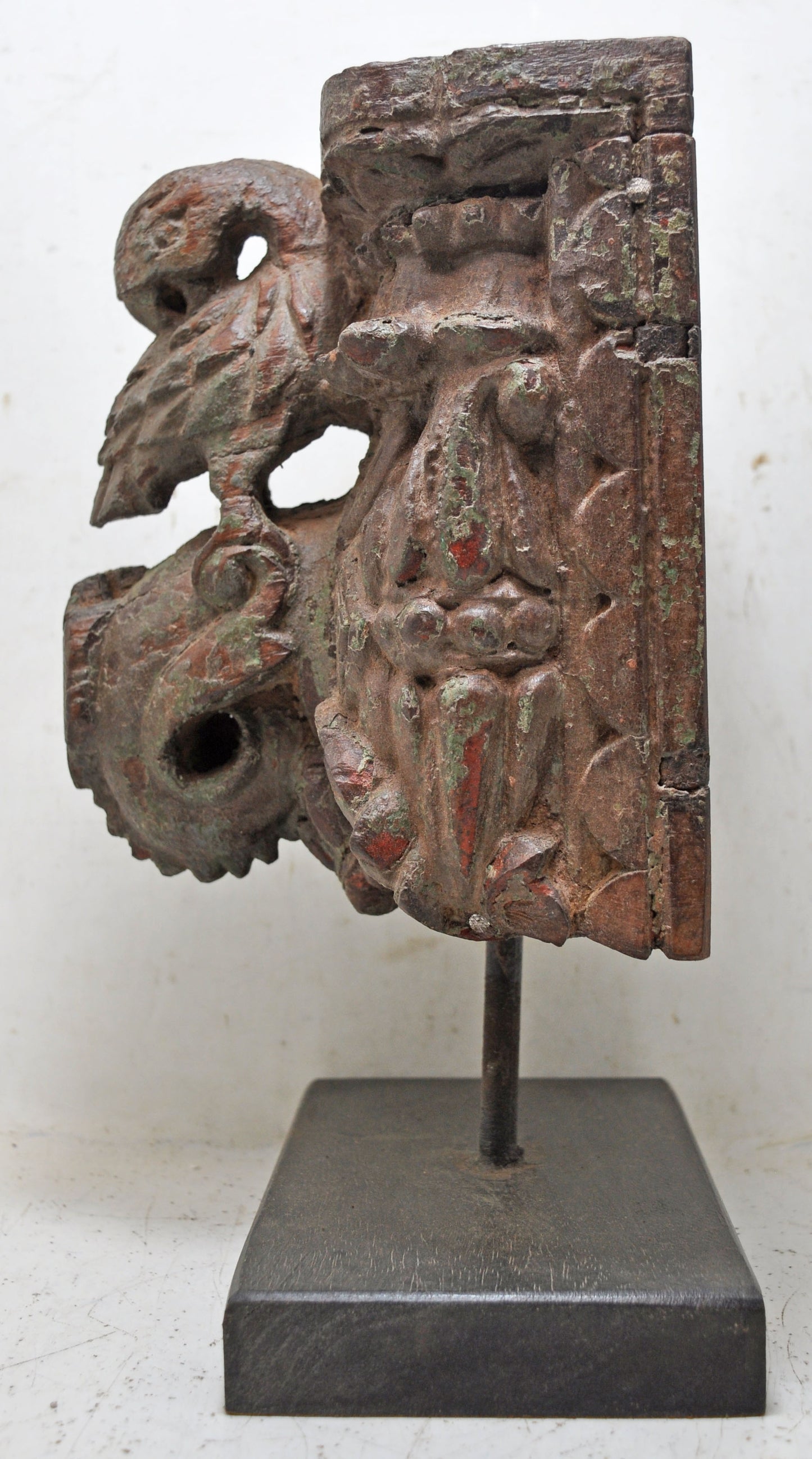 Antique Wooden Bird Carving Block Original Old Very Fine Carved