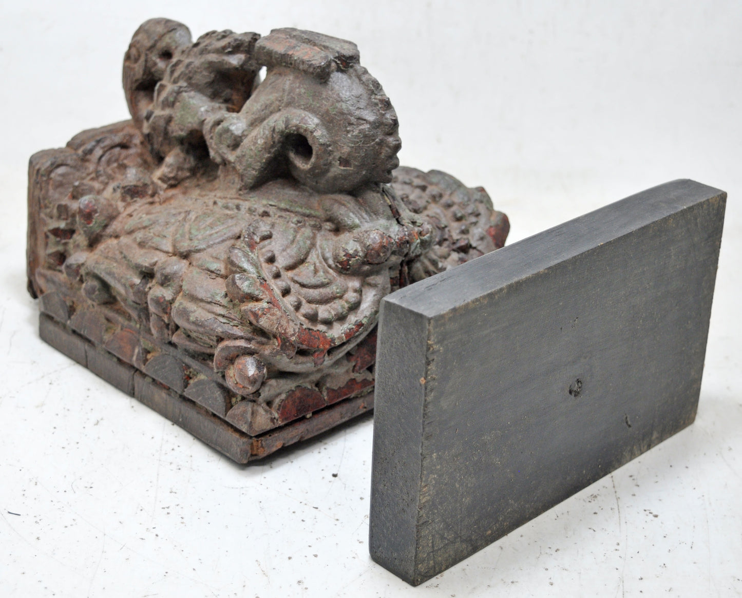 Antique Wooden Bird Carving Block Original Old Very Fine Carved