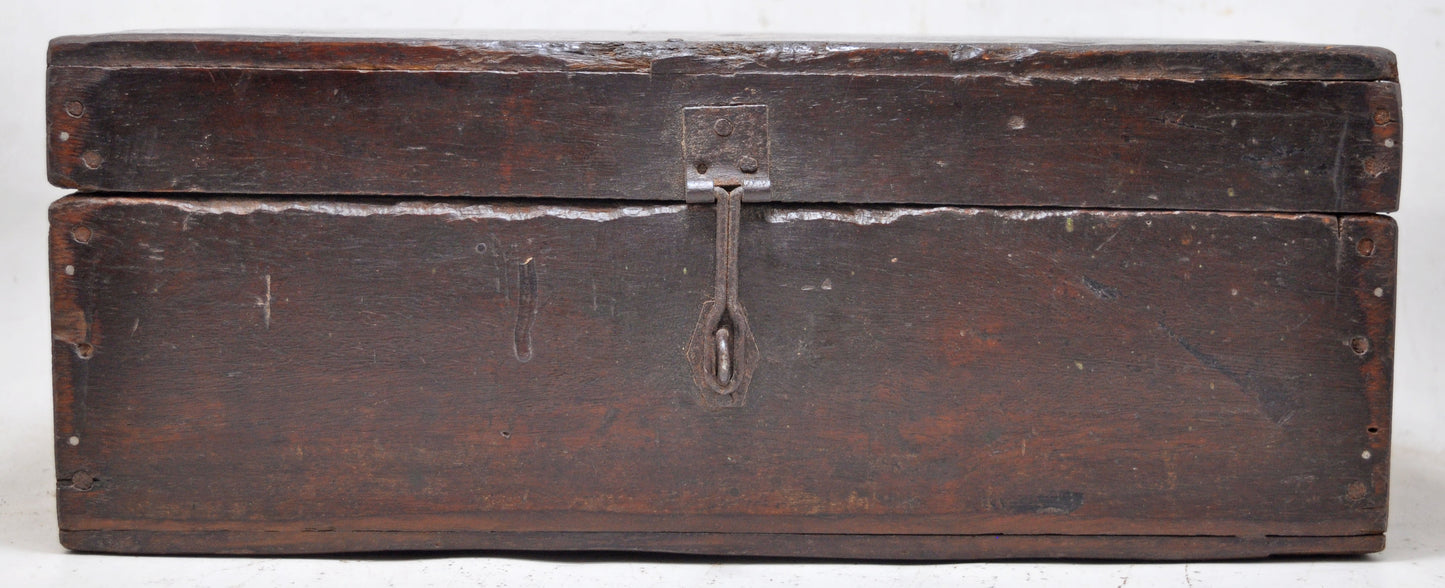 Antique Wooden Storage Chest Box Original Old Hand Crafted
