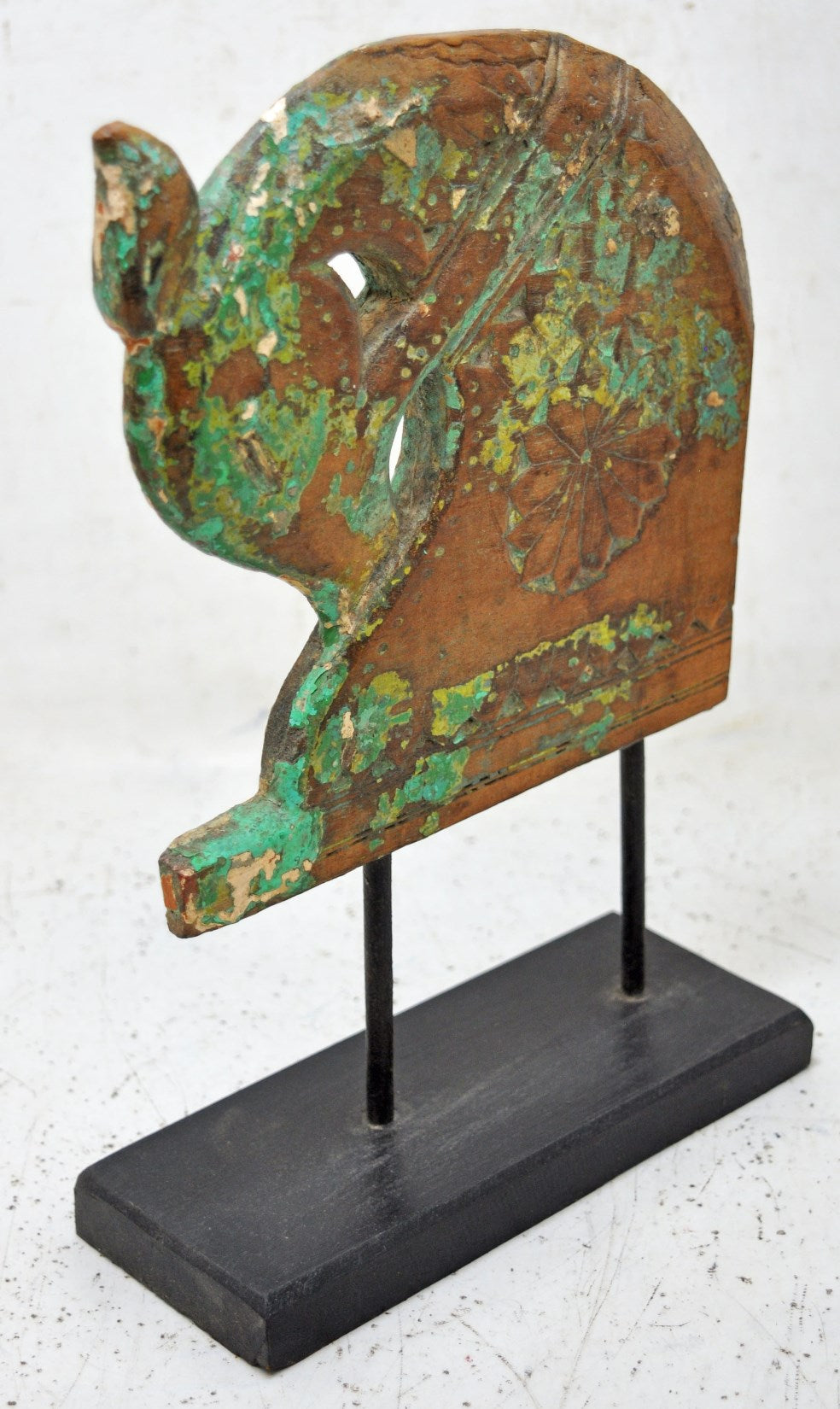 Antique Wooden Horse Head Bust Figurine Original Old Hand Carved