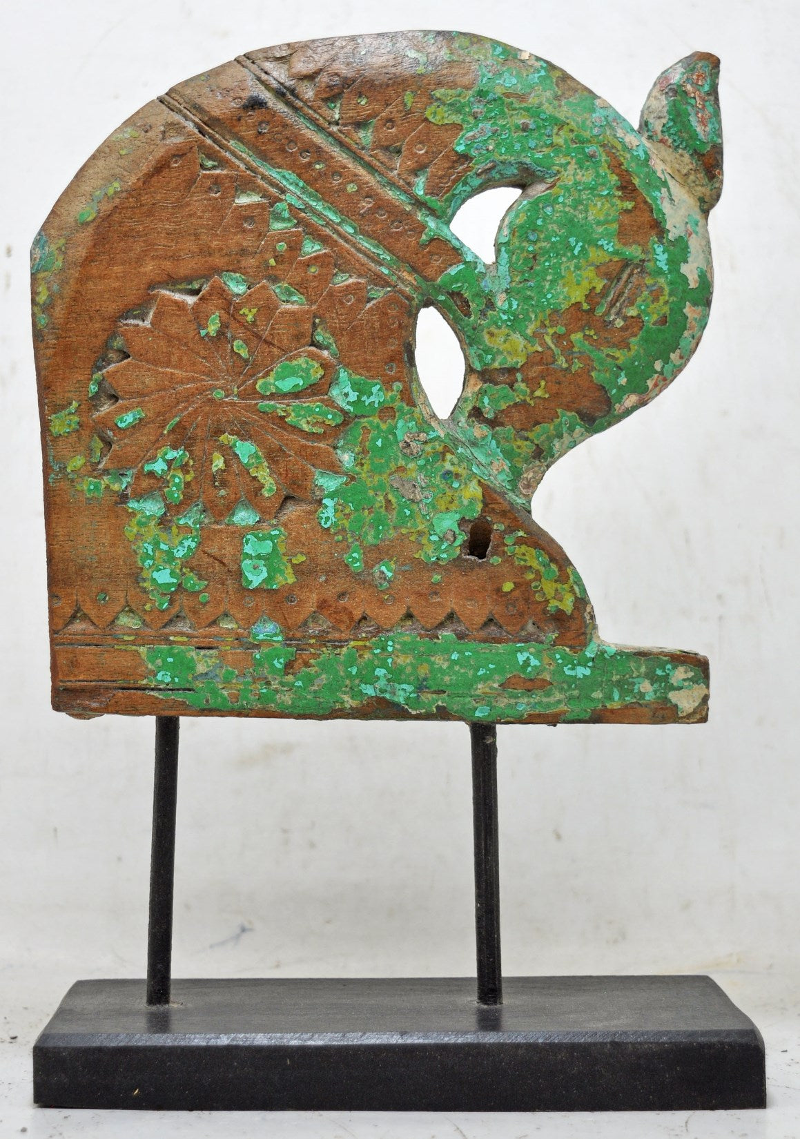 Antique Wooden Horse Head Bust Figurine Original Old Hand Carved