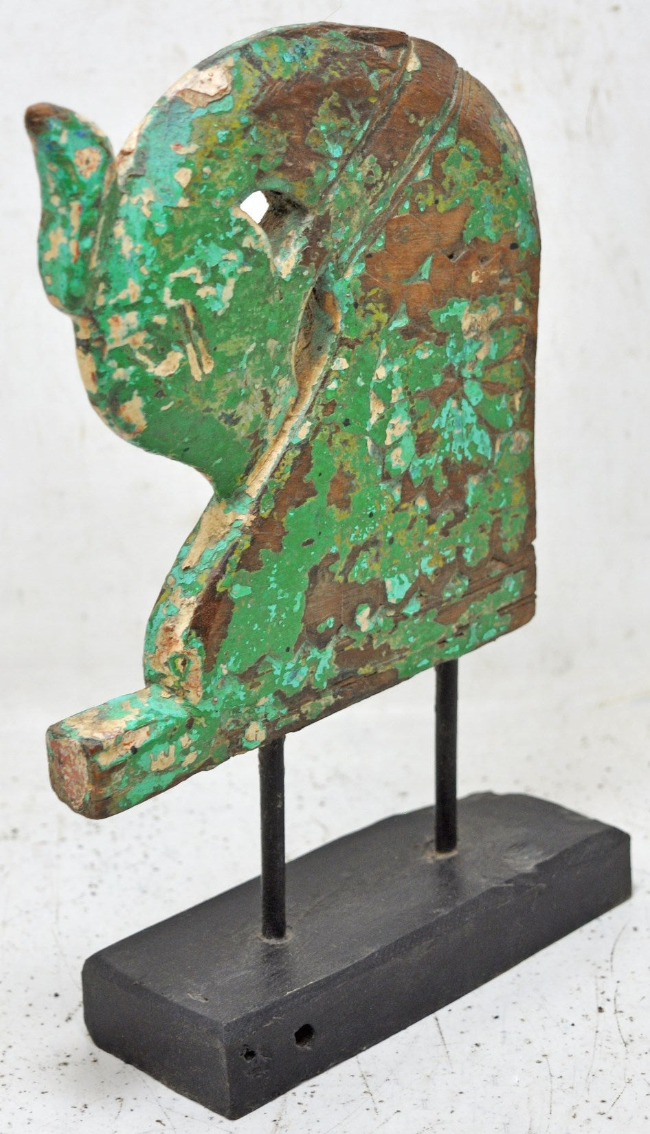 Antique Wooden Horse Head Bust Figurine Original Old Hand Carved