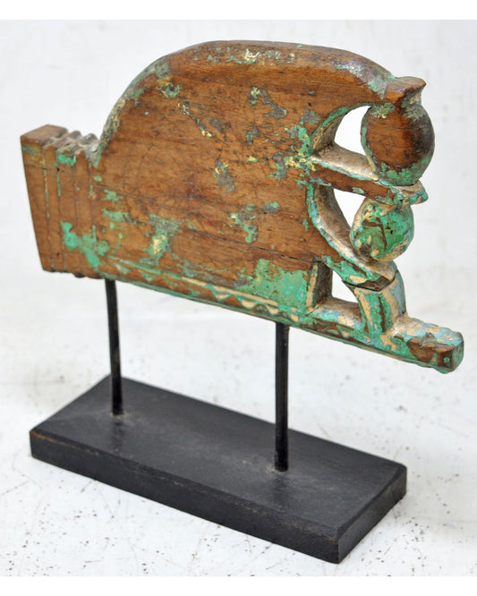 Antique Wooden Horse Head Bust Figurine Original Old Hand Carved