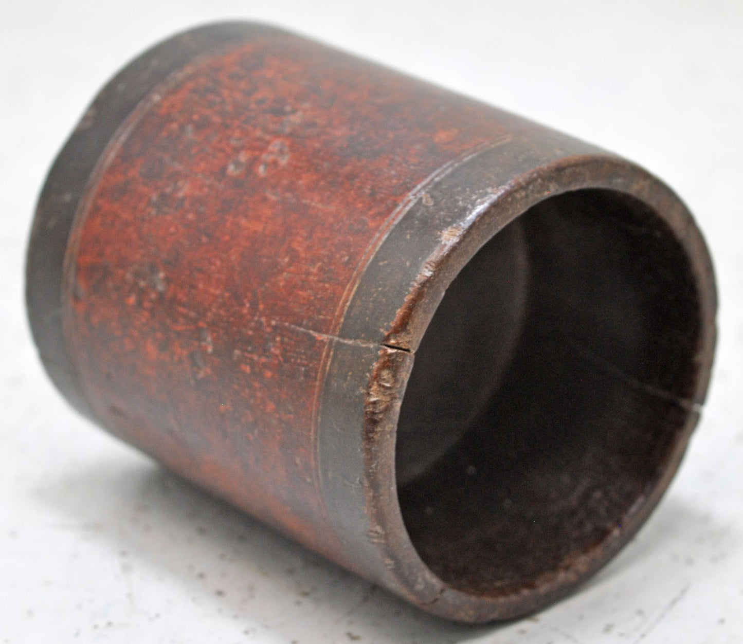 Antique Wooden Small Grain Measurement Paili Pot Original Old Hand Carved