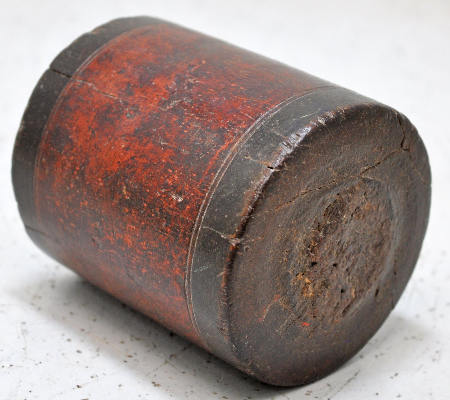 Antique Wooden Small Grain Measurement Paili Pot Original Old Hand Carved