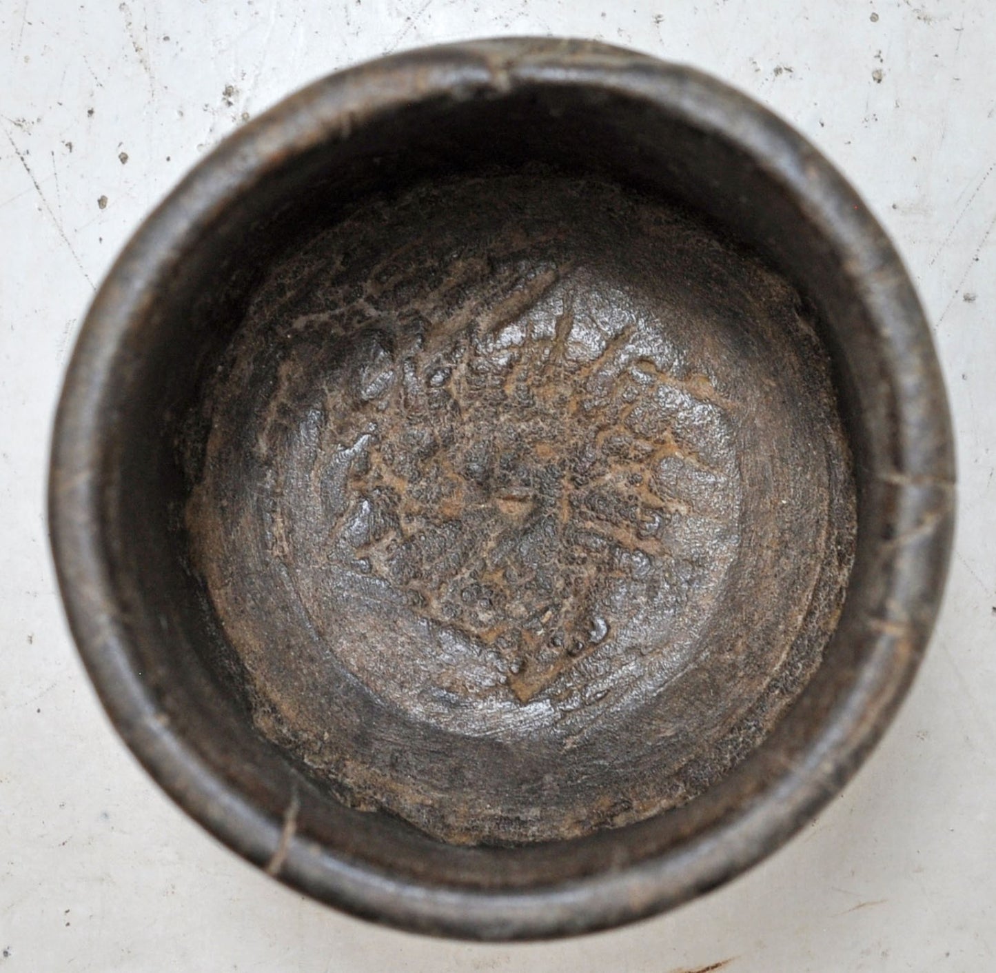 Antique Wooden Small Grain Measurement Paili Pot Original Old Hand Carved