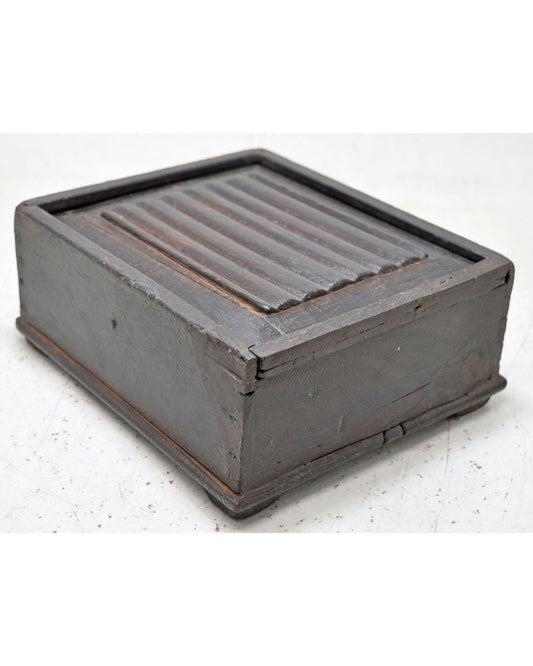 Antique Wooden Kitchenware Spice Box Original Old Hand Crafted
