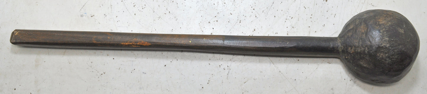 Antique Wooden Kitchenware Long Spoon Original Old Hand Carved