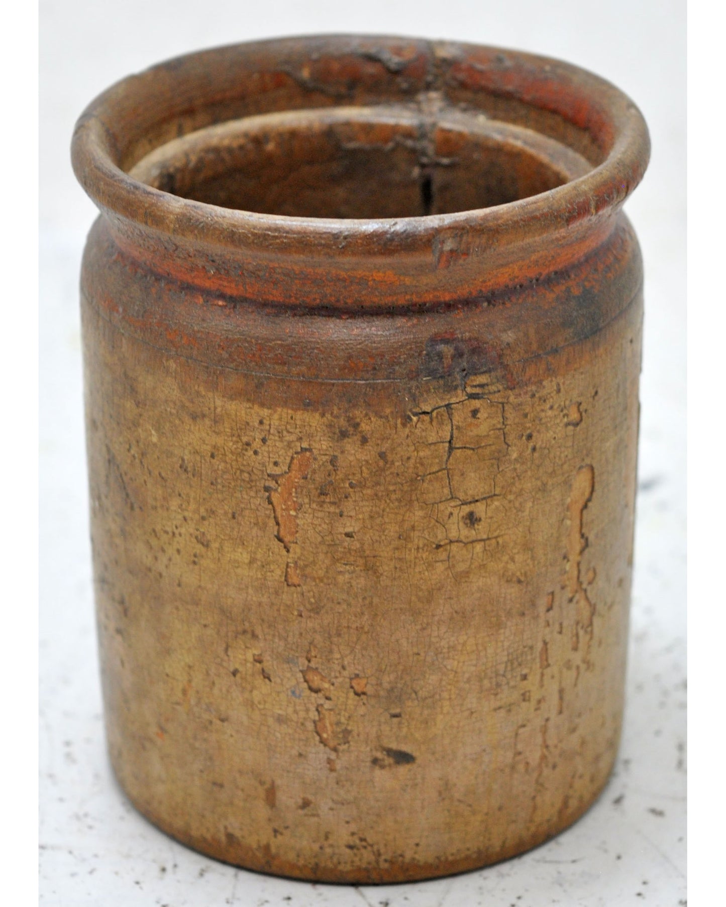 Antique Wooden Small Grain Measurement Paili Pot Original Old Hand Crafted