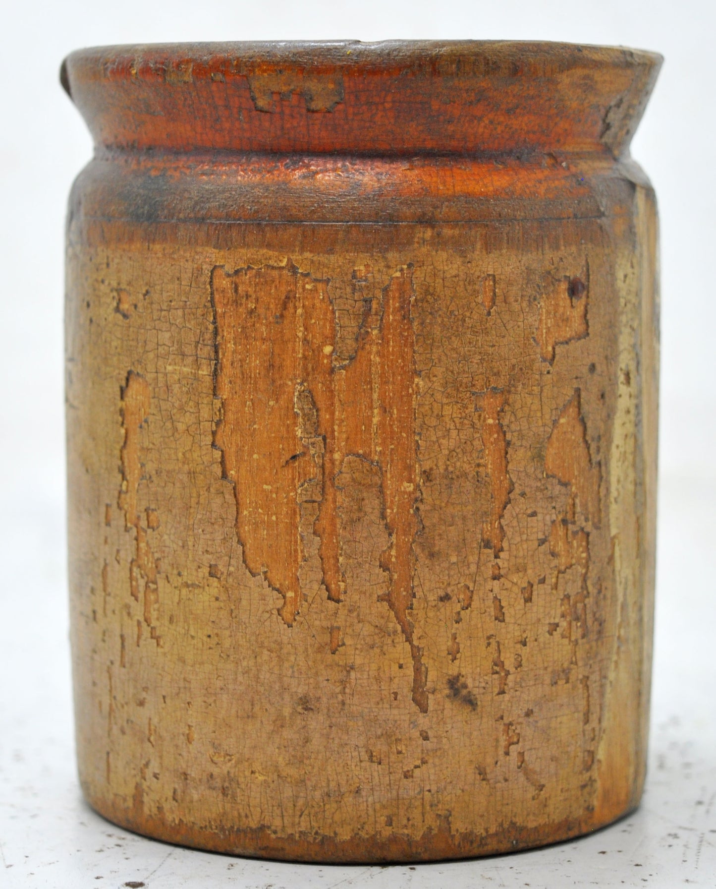 Antique Wooden Small Grain Measurement Paili Pot Original Old Hand Crafted