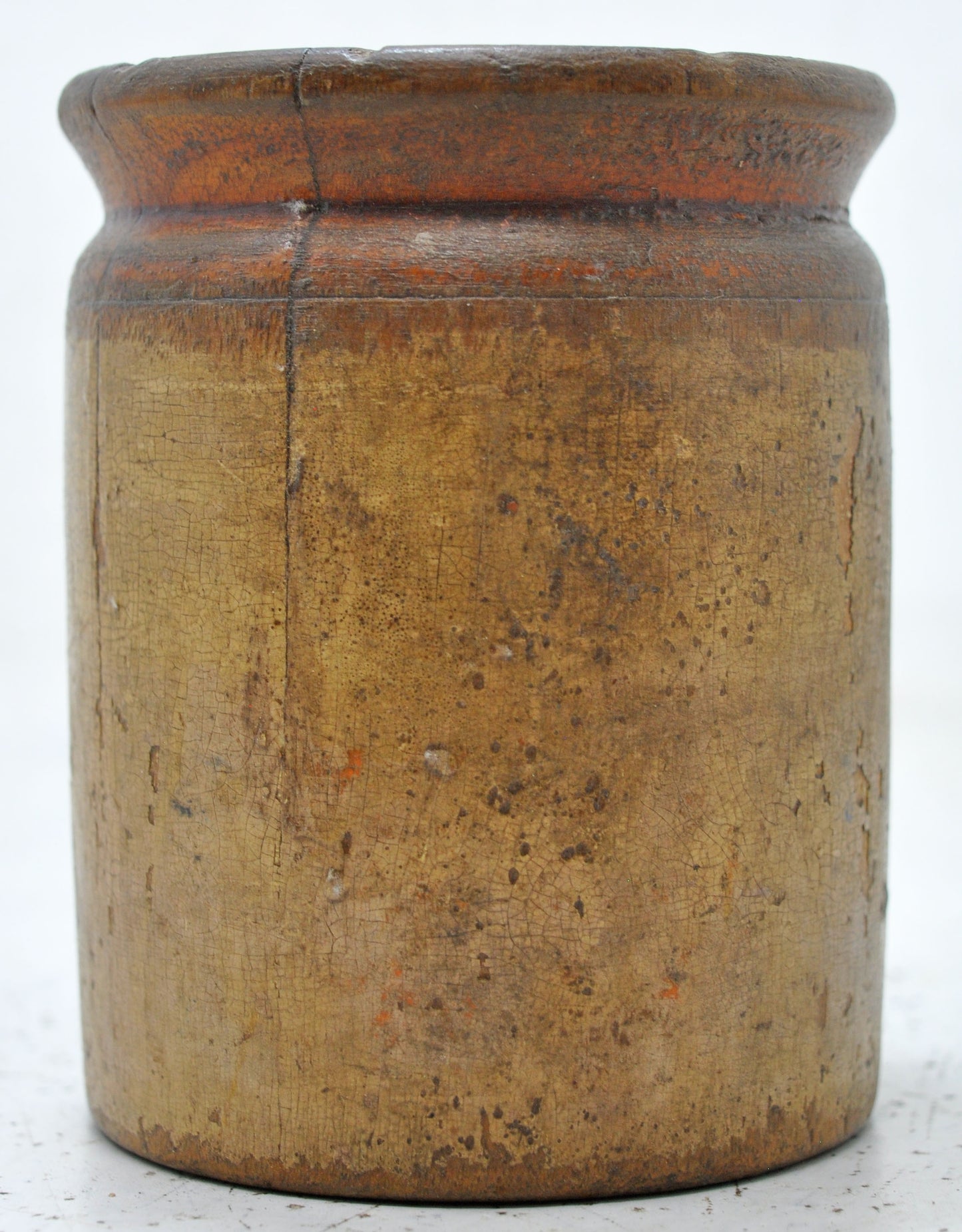 Antique Wooden Small Grain Measurement Paili Pot Original Old Hand Crafted