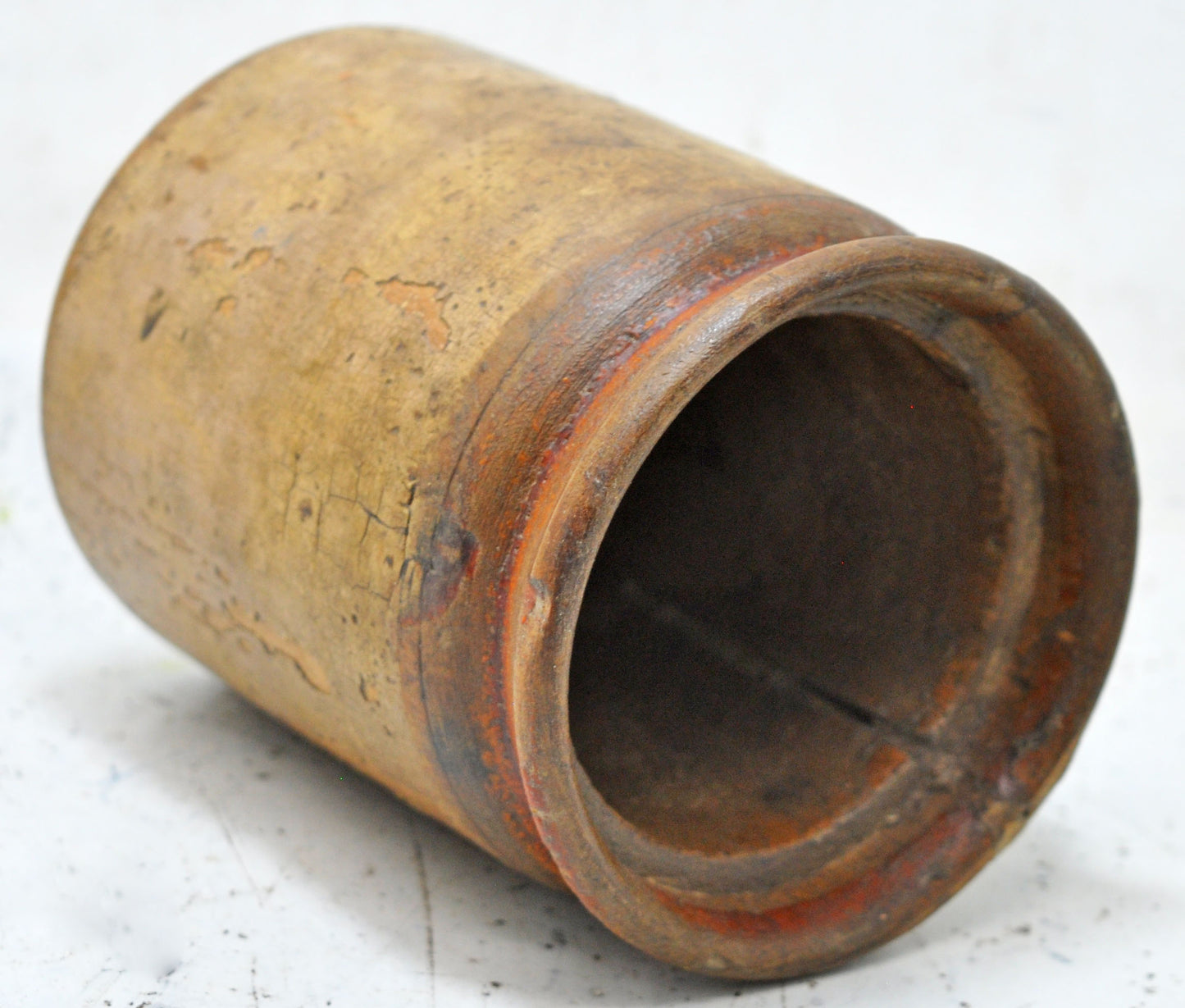 Antique Wooden Small Grain Measurement Paili Pot Original Old Hand Crafted