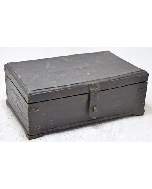 Antique Wooden Merchants' Cash Money Box Original Old Hand Crafted