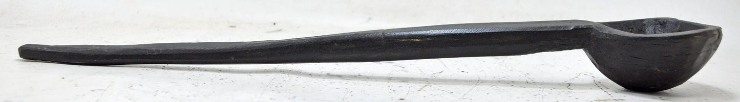 Antique Wooden Kitchenware Long Serving Spoon Original Old hand Carved