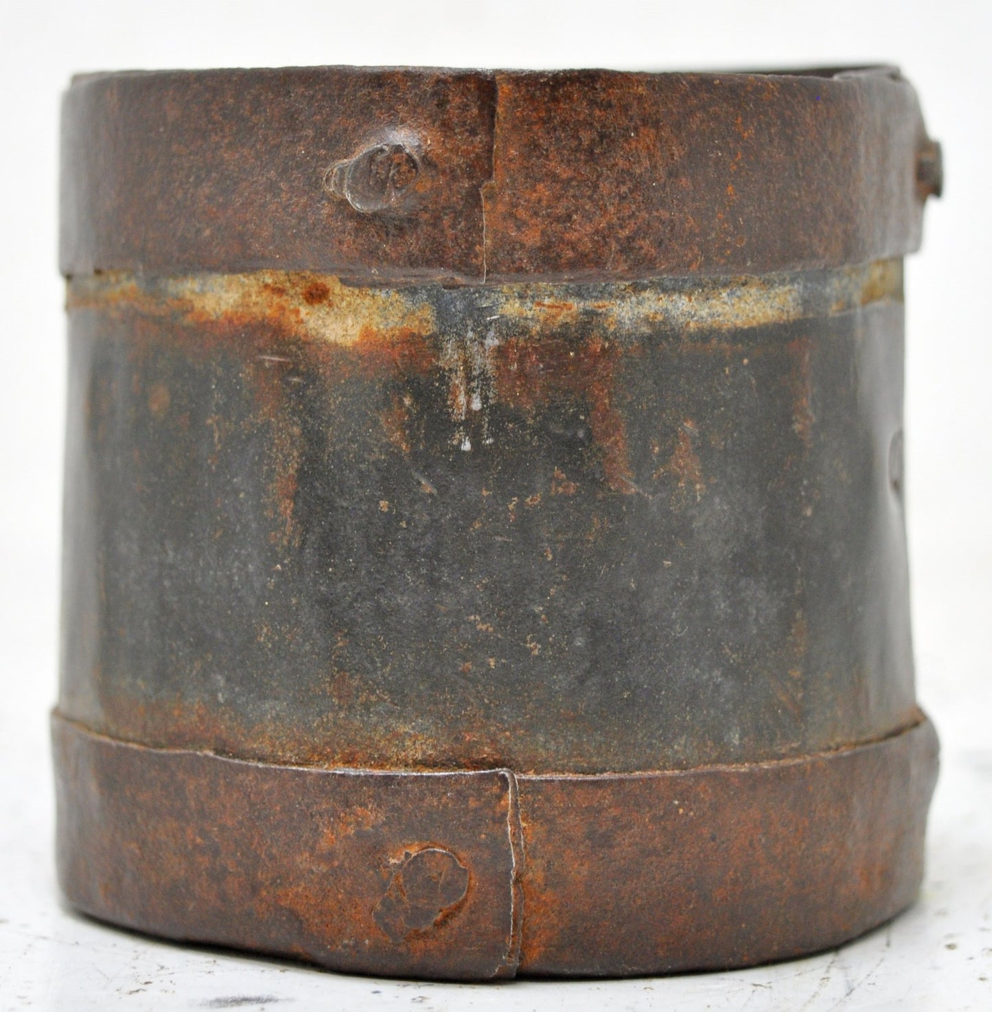 Antique Iron Grain Measurement Paili Pot Original Old Hand Crafted