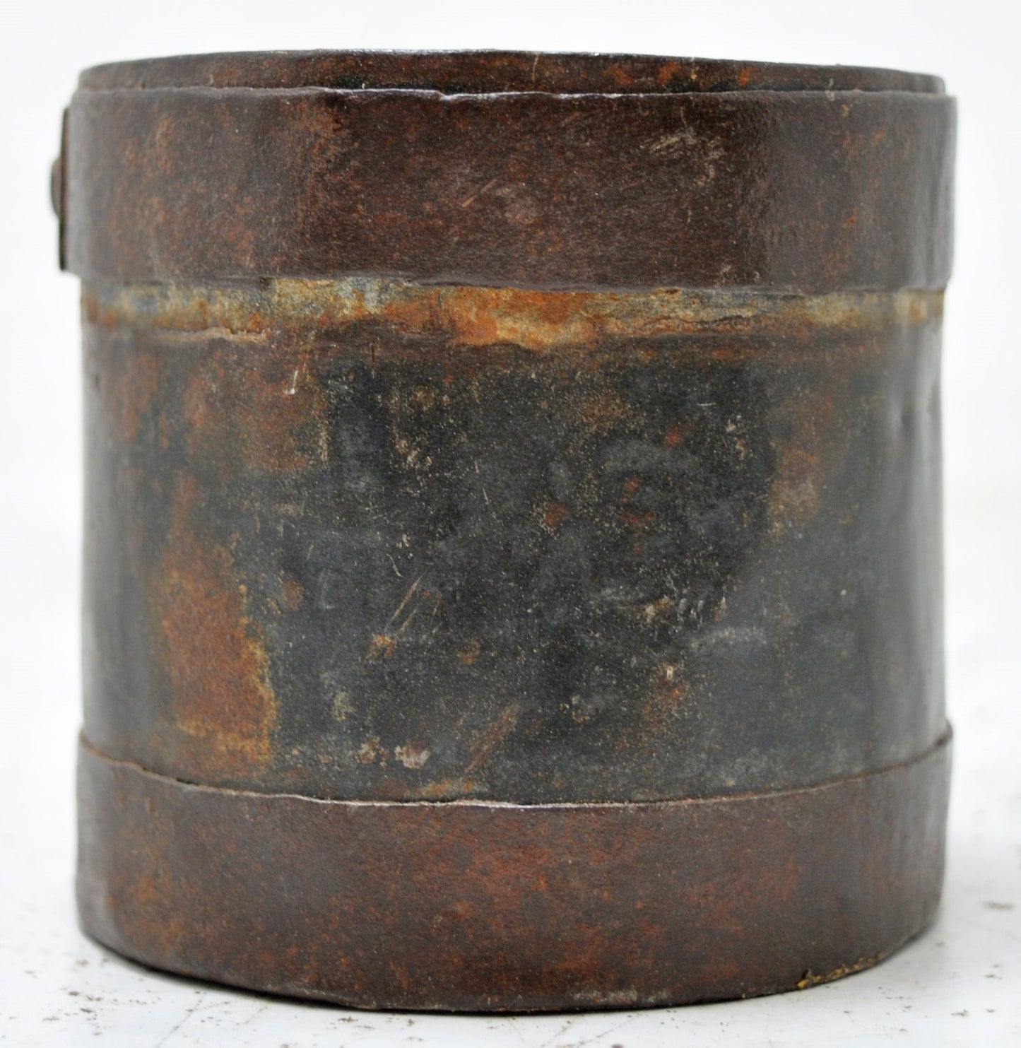 Antique Iron Grain Measurement Paili Pot Original Old Hand Crafted