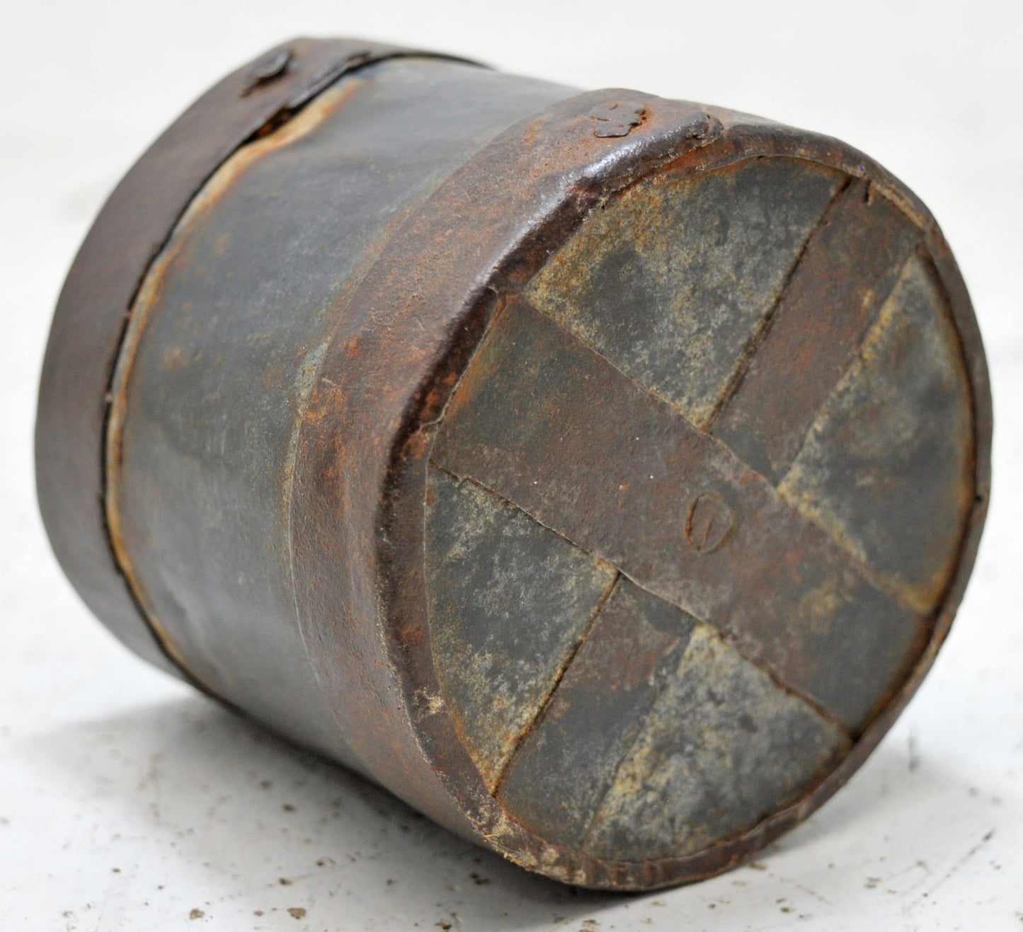 Antique Iron Grain Measurement Paili Pot Original Old Hand Crafted