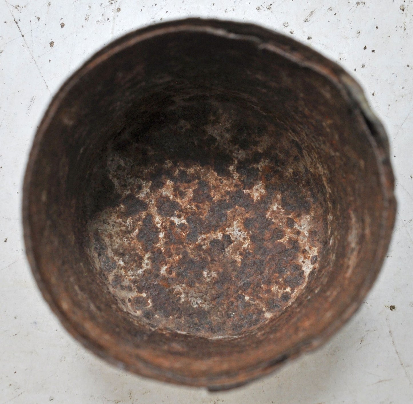 Antique Iron Grain Measurement Paili Pot Original Old Hand Crafted