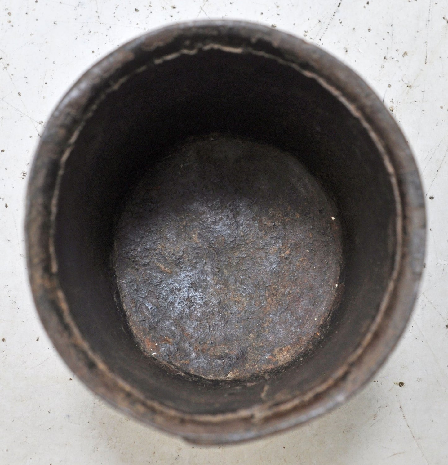 Antique Iron Grain Measurement Paili Pot Original Old Hand Crafted