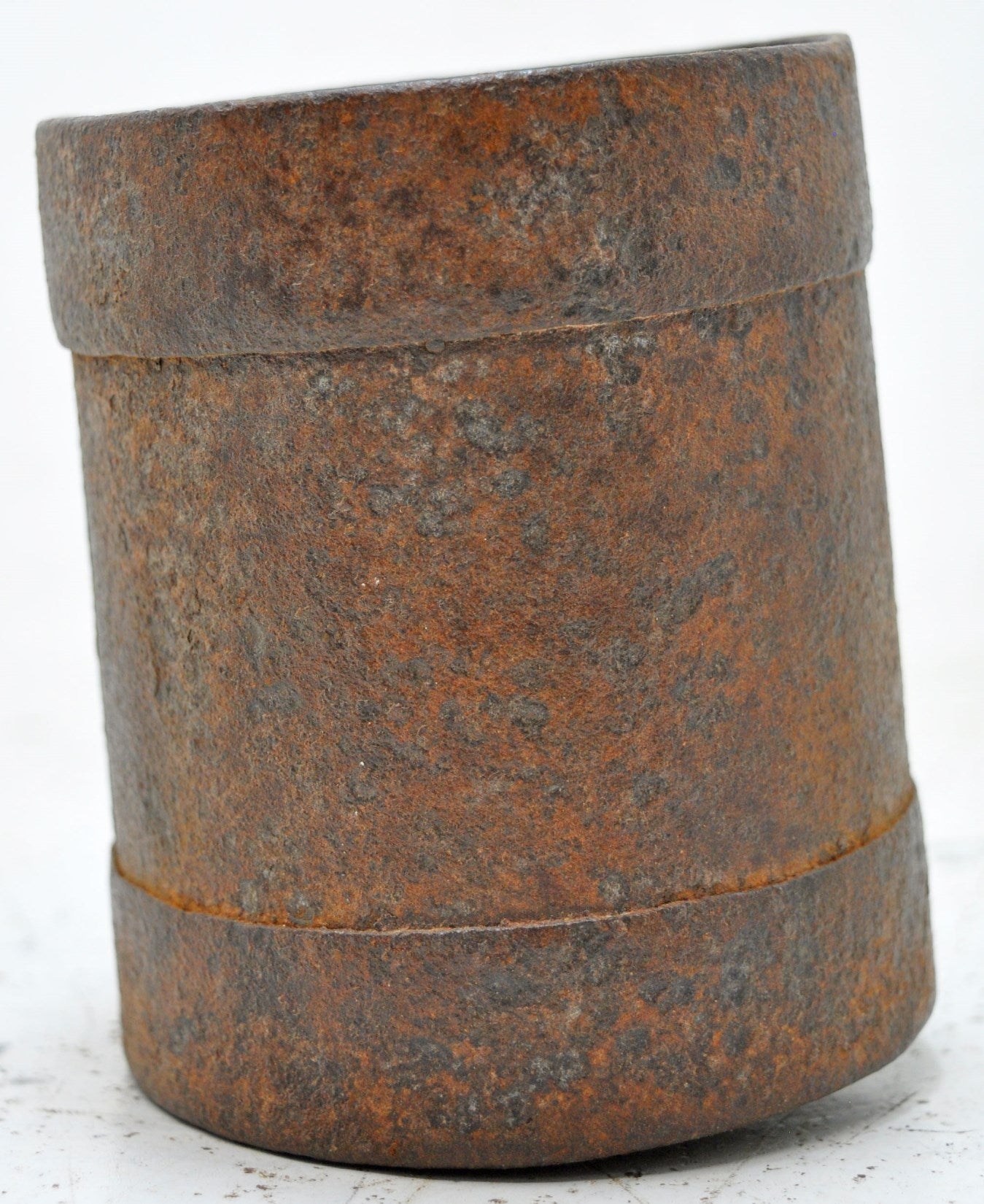 Antique Iron Grain Measurement Paili Pot Original Old Hand Crafted