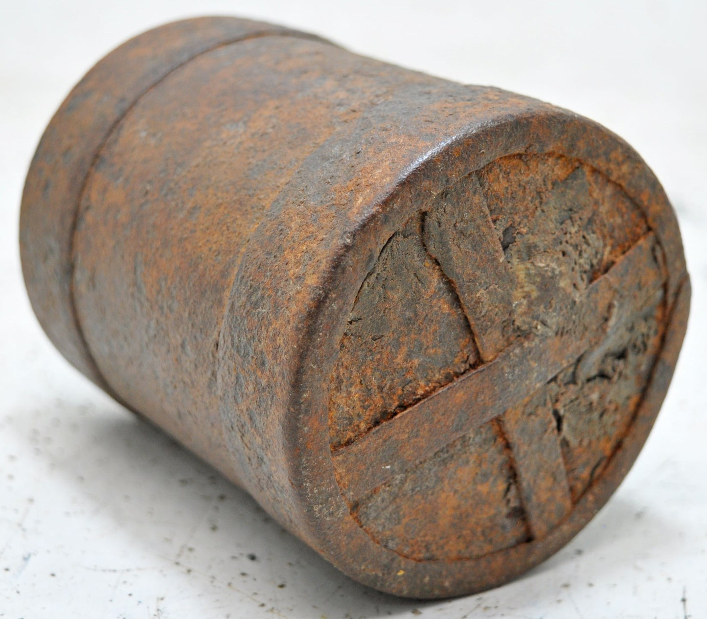 Antique Iron Grain Measurement Paili Pot Original Old Hand Crafted